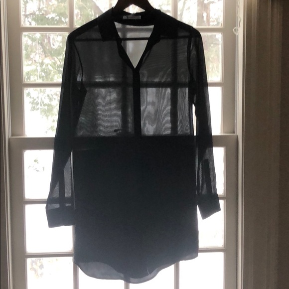 Alexander Wang Sheer Top Blouse XS NEVER WORN! - Picture 5 of 8